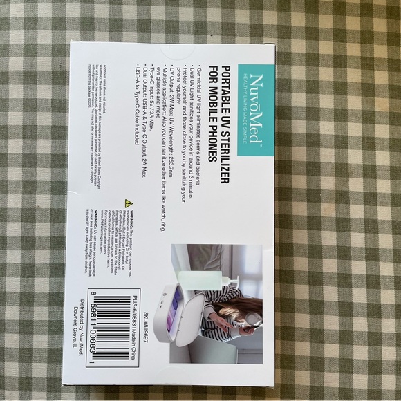 Portable UV sterilizer for mobile phones - Picture 2 of 3